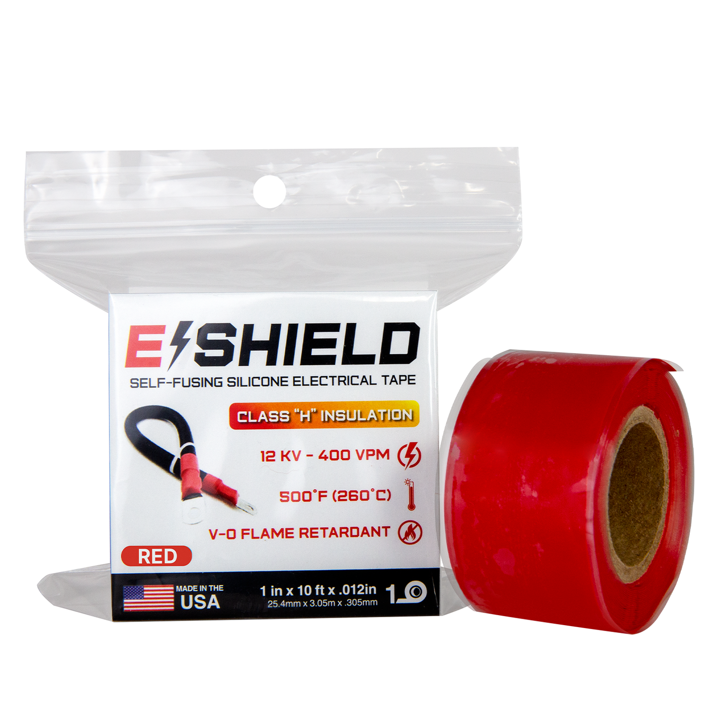 E-Shield Silicone Electrical Tape - 1" x 10' x .012"